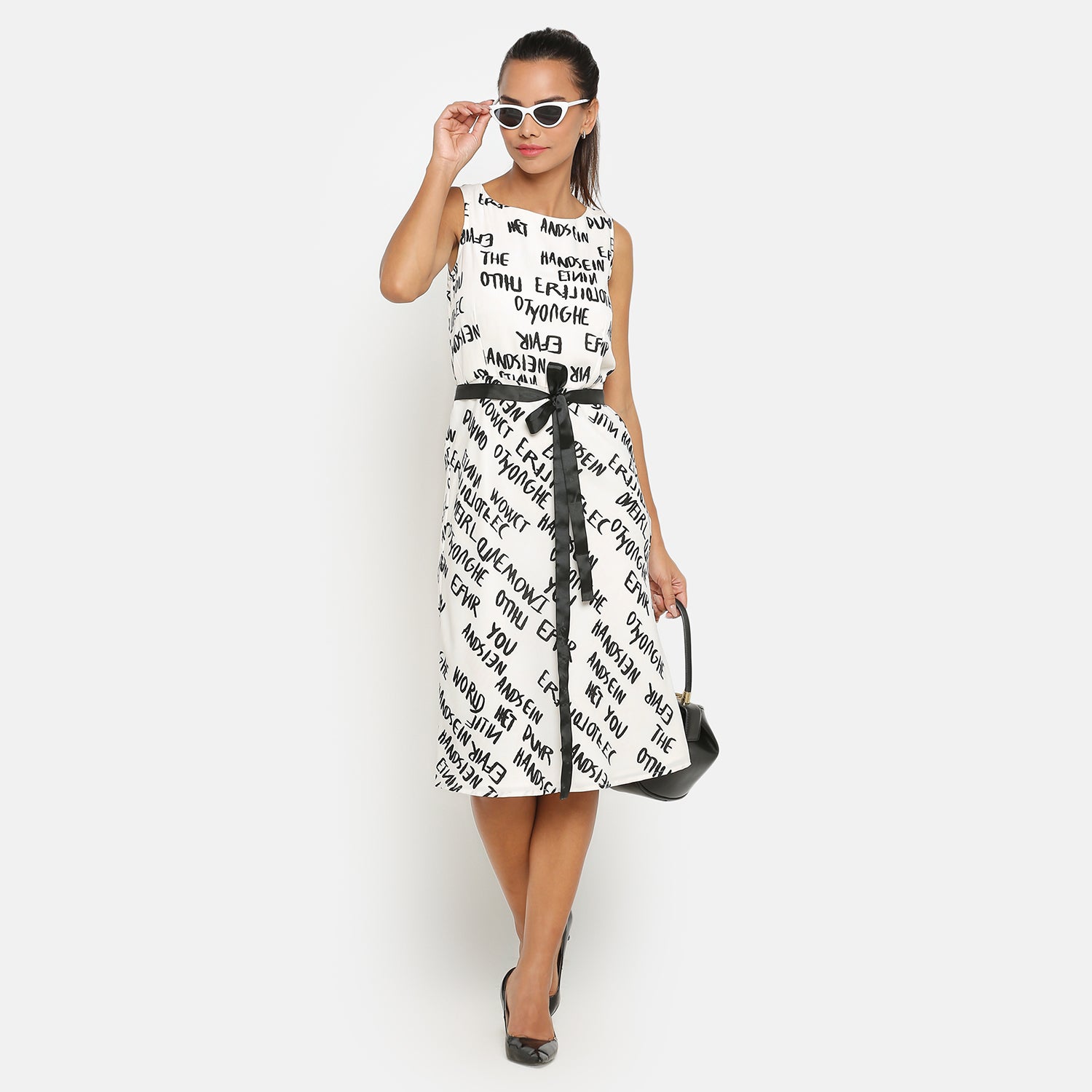 Buy Women Black & White Stripe Rib Bodycon Dress Online At Best Price -  Sassafras.in